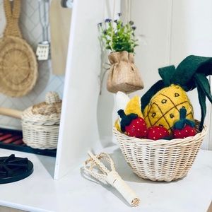 Rattan kitchen play set